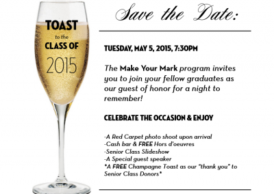 SUNY Geneseo, Senior Toast Invitation