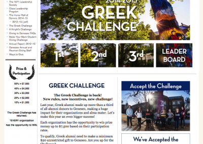 SUNY Geneseo, Greek Challenge 2014