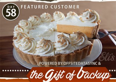 OffsiteDataSync, Inc. The Gift of Backup; Eli’s Cheesecake Factory