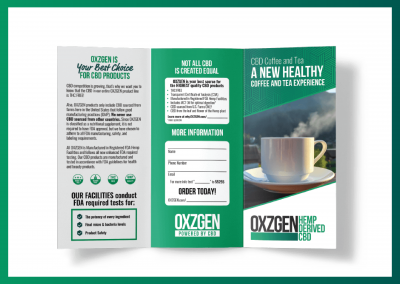 OXZGEN CBD Coffee & Tea Brochure