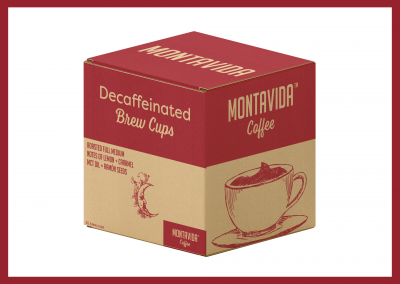 MontaVida Coffee Decaffeinated Brew Cup Box