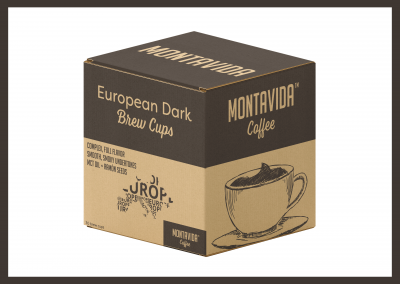 MontaVida Coffee European Dark Brew Cup Box
