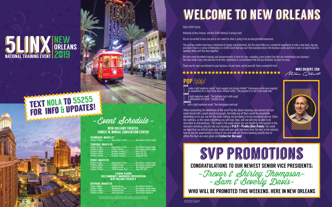 5LINX 2019 New Orleans National Training Event Program Guide