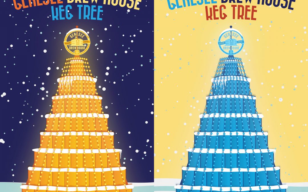 City of Rochester Poster Series, Genesee Brew House Keg Tree