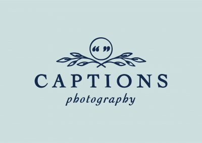 Captions Photography Logo