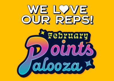 February Points Palooza Social Graphic