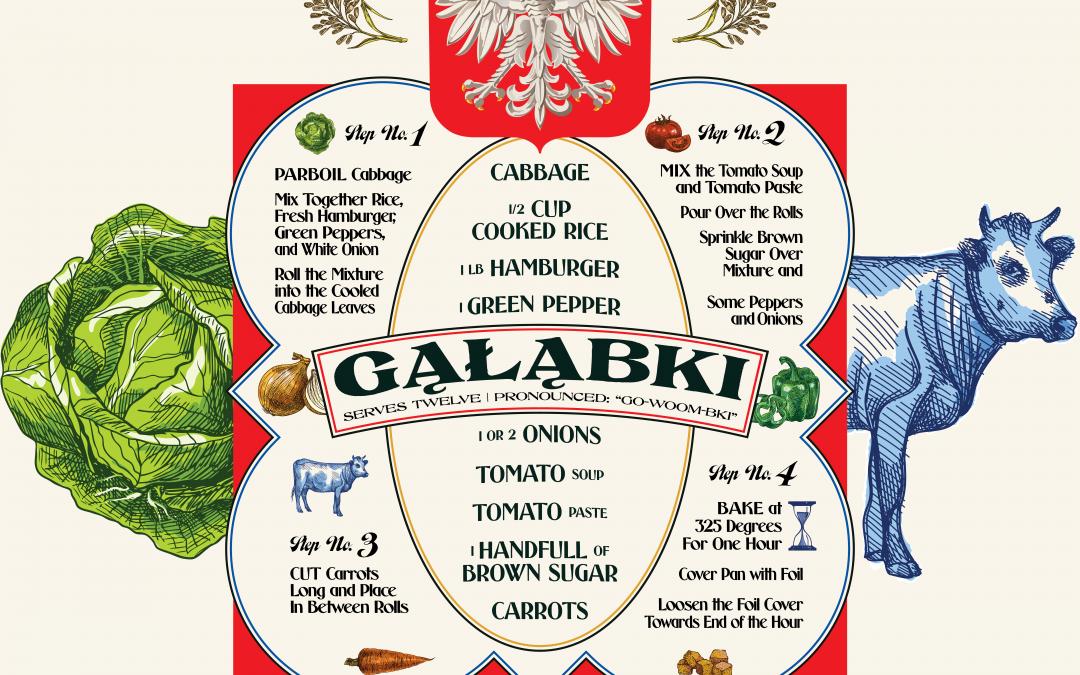 Heritage Recipe Illustrated Poster Series: Polish Galabki